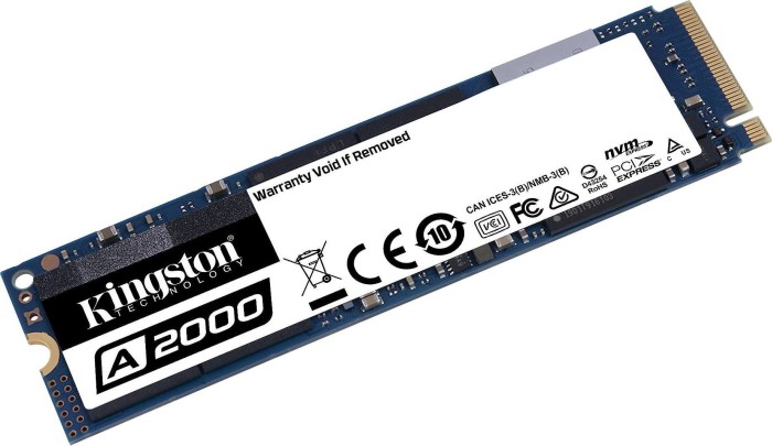 Kingston A2000 NVMe PCIe SSD 500GB, M.2 2280/M-Key/PCIe 3.0 x4