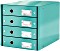 Leitz Click & Store Wow Schubladenset mit 4 Laden eisblau (60490051)