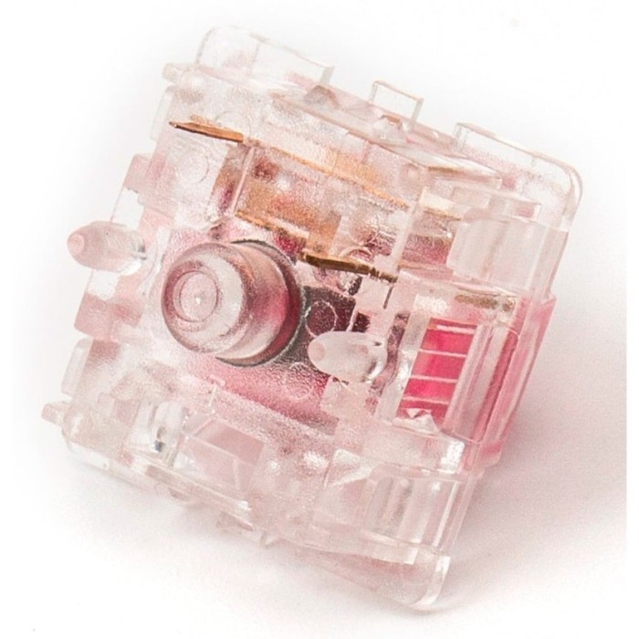 Keychron Gateron Aliaz silent Tactile 100gf switch zestaw, różowy/przeźroczysty, sztuk 110