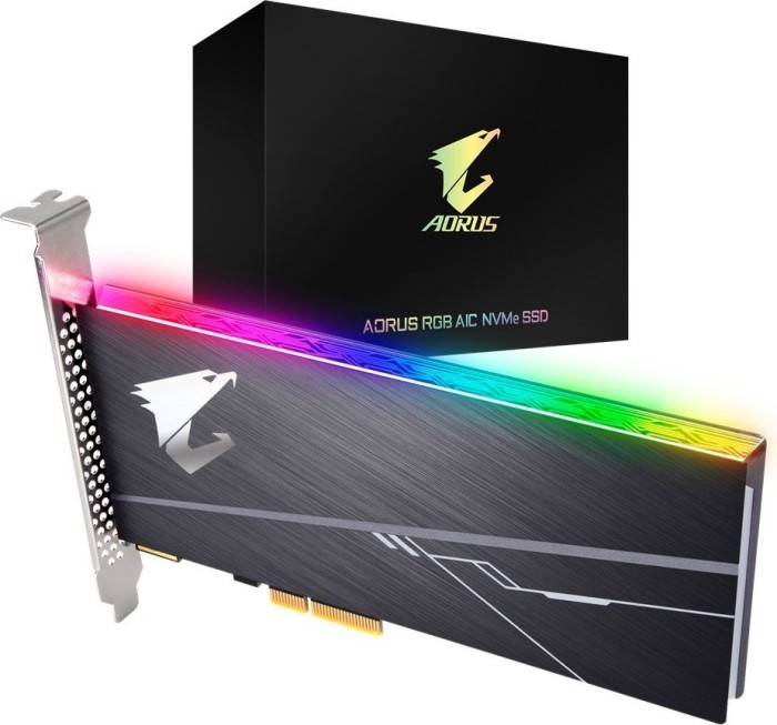 GIGABYTE AORUS RGB AIC NVMe SSD 512GB, Add-In Card / PCIe 3.0 x4