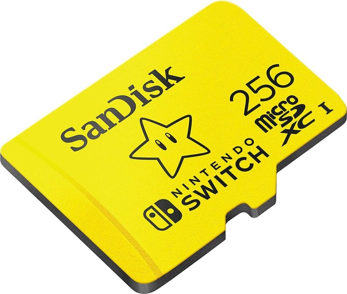 SanDisk Nintendo Switch R100/W90 microSDXC 256GB, UHS-I U3, Class 10