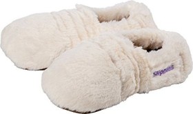 Warmies Slippies Deluxe cream plush foot warmer (03050)