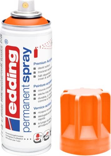 edding 5200 Permanentspray Premium-Acryllack pomarańcz neonowy matowy