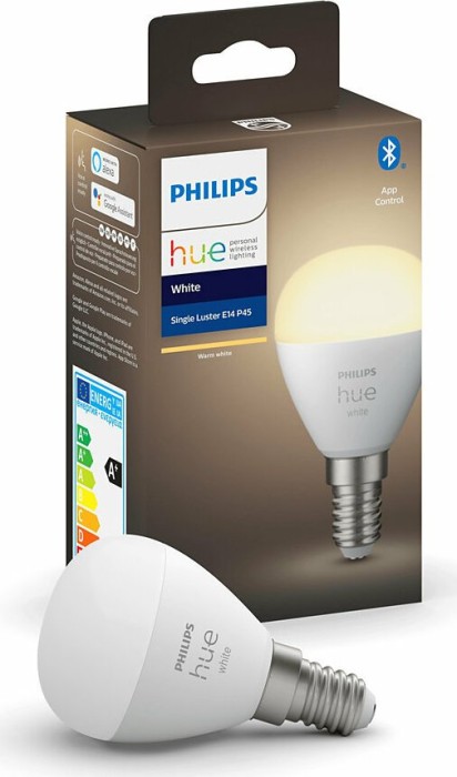 Philips Hue White LED-kropla E14 5.7W/827