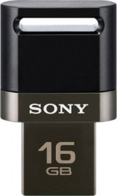 Sony USB OTG schwarz 16GB, USB-A 3.0/USB 2.0 Micro-B (USM16SA3B)