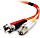 C2G LWL Duplex Kabel, OM1, 2x LC Stecker/2x ST Stecker, 1m (85271)
