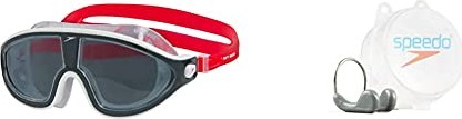 Speedo Biofuse Rift Mask okulary pływackie red/grey/smoke