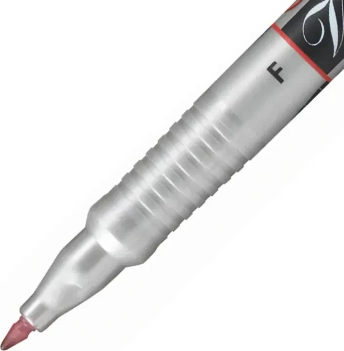 STABILO Permanentmarker 166/40 Rot – Schreibt Auf Fast Allem, Mit Clip