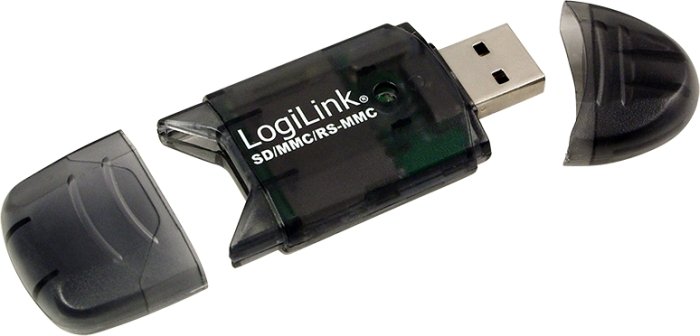 LogiLink Single-Slot-Cardreader, USB-A 2.0 [Stecker]