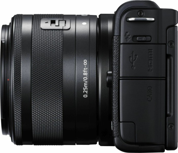 Canon EOS M200 schwarz mit Objektiv EF-M 15-45mm 3.5-6.3 IS STM