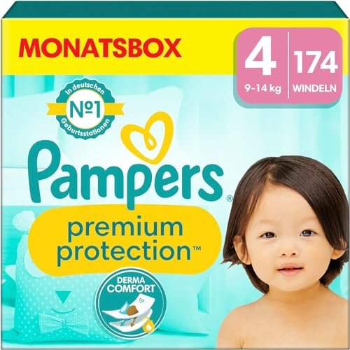 Pampers Premium Protection Gr.4 Einwegwindel, 9-14kg ...