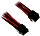 BitFenix Alchemy 8-Pin EPS12V przedłużenie 45cm, sleeved czerwony/czarny (BFA-MSC-8EPS45RKK-RP)