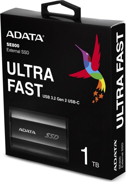 ADATA SE800 schwarz 1TB, USB-C 3.1