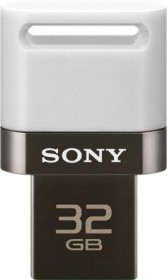Sony USB OTG weiß 32GB, USB-A 3.0/USB 2.0 Micro-B (USM32SA3W)