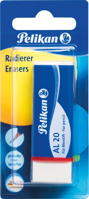 Pelikan eraser AL20/1 white, blister