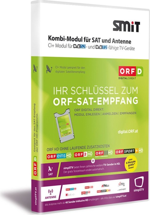 Kombi-Modul für SAT und Antenne für Österreich