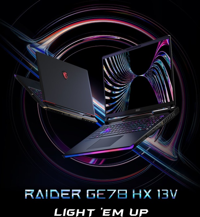 MSI Raider GE78 HX 13VG-040XES, Core Black, Core i7-13700HX, 32GB RAM, 1TB SSD, GeForce RTX 4070, ES