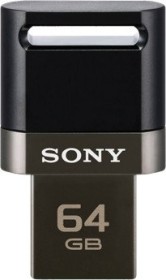 Sony USB OTG schwarz 64GB, USB-A 3.0/USB 2.0 Micro-B (USM64SA3B)