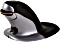 Fellowes Penguin oburęczna mysz pionowa, bezprzewodowe, rozmiar M, czarny/srebrny, USB (9894701)