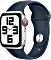 Apple Watch SE 2022 (GPS + Cellular) 40mm silber mit Sportarmband S/M sturmblau (MRGJ3QF)