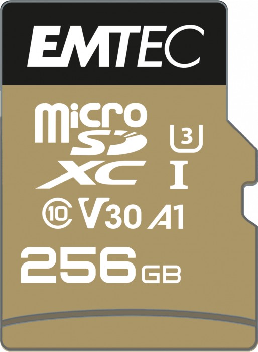 Emtec SpeedIN PRO R95/W85 microSDXC 256GB Kit, UHS-I U3, A1, Class 10