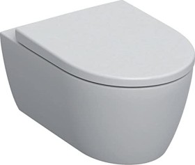 Geberit iCon Set Wand-WC Tiefspüler, geschlossene Form, Rimfree, mit WC-Sitz, weiß (501.664.00.1)