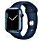 Apple Watch Series 7 (GPS + Cellular) 45mm Aluminium blau mit Sportarmband abyssblau (MKJT3FD)