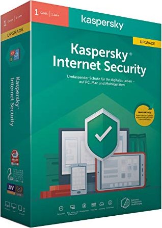 Kaspersky Lab Internet Security 2020, 1 użytkownik, 1 rok, aktualizacja, PKC (niemiecki) (Multi-Device)