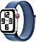 Apple Watch SE 2022 (GPS + Cellular) 40mm silber mit Sport Loop winterblau (MRGQ3QF)