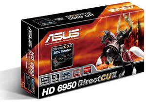 ASUS Radeon HD 6950 DirectCU II, EAH6950 DCII/2DI4S/2GD5, 2GB GDDR5, 2x DVI, 4x DP
