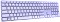 Rapoo E9800M Multi-mode Wireless Ultra-slim Keyboard violett, USB/Bluetooth, DE Vorschaubild