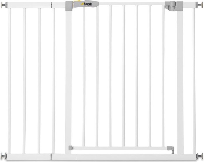 Hauck Open'n Stop Safety Gate kratka ochronna do drzwi 77cm biały w tym przedłużenie 21cm