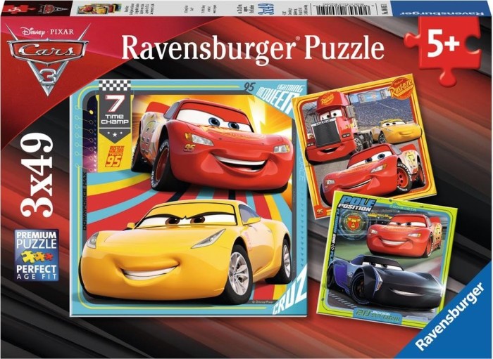Ravensburger Kinderpuzzle – Cars – Bunte Flitzer – Puzzlespiel – 49 Stück(e) – Cartoons – Kinder – 5 Jahr(e) (08015)