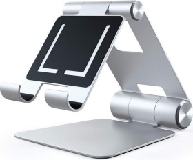Satechi R1 Aluminium Hinge Holder, Foldable Tablet Stand, Silver