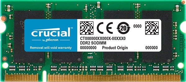Crucial SO-DIMM 2GB, DDR2-667, CL5