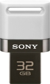 Sony USB OTG weiß 64GB, USB-A 3.0/USB 2.0 Micro-B (USM64SA3W)