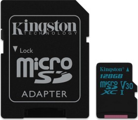 R90/W45 microSDXC 128GB Kit UHS I U3