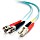 C2G LWL Duplex Kabel, OM3, 2x LC Stecker/2x ST Stecker, 30m (85548)