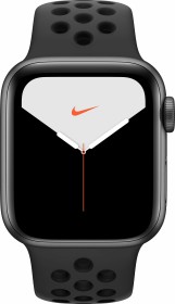 Apple Watch Nike Series 5 (GPS) 40mm Aluminium space grau mit Sportarmband anthrazit/schwarz