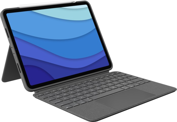 Logitech Combo Touch, KeyboardDock do Apple ipad Pro 11" 2020 / 2021, szary, ES