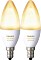 Philips Hue White Ambiance LED-Bulb E14 6W, 2er-Pack (929001301402)