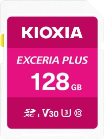 KIOXIA EXCERIA PLUS R100/W65 SDXC 128GB, UHS-I U3, Class 10