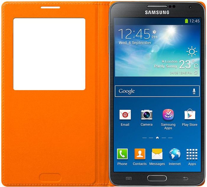 Samsung S-View Cover für Galaxy Note 3 orange