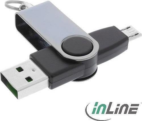 InLine 31611 USB 2.0 adapter z breloczek do kluczy Micro-B/A-wtyczka