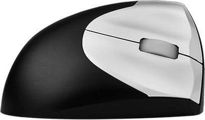 BakkerElkhuizen HandShake Mouse Wireless, Vertikale Maus Links schwarz/silber, USB (BNESRMLW)