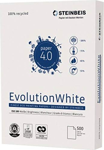 Steinbeis No. 4 Evolution White ReThinking Universalpapier weiß, A4, 80g/m², 500 Blatt