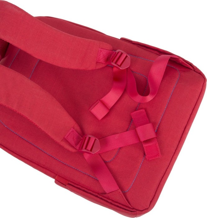 RivaCase Alpendorf 7560 Canvas laptop Backpack 15.6", czerwony
