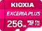 KIOXIA EXCERIA PLUS R100/W85 microSDXC 256GB Kit, UHS-I U3, A1, Class 10 (LMPL1M256GG2)