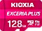 KIOXIA EXCERIA PLUS R100/W65 microSDXC 128GB Kit, UHS-I U3, A1, Class 10 (LMPL1M128GG2)
