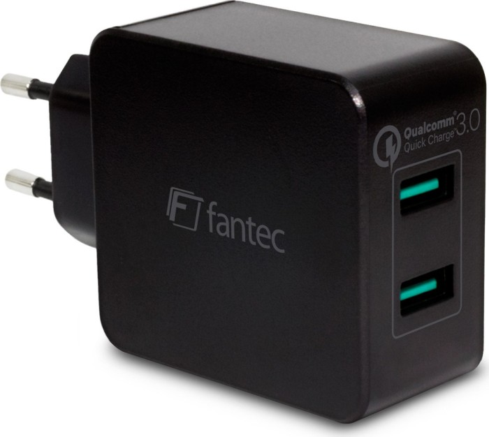 Fantec QC3-A22 Quick Charge 2-Port USB Schnellladegerät